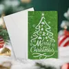 Novo Cartão de Boas Festas Natalino Criativo Vazado da Amazon, Cartão Pequeno Manuscrito de Floricultura com Envelope Cartão de Convite