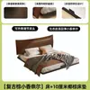 Cama con estructura de acero al carbono, cama de hierro forjado, modelo nuevo con altura ajustable, tapizada con tela suave, con diseño de panel perforado, adecuada para propiedades de alquiler, cama matrimonial, cama flotante