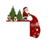 Decoración de Escena Navideña Transfronteriza Artesanía de Madera Regalo de Navidad Colgante de Puerta Esquina de Puerta Escena Navideña Decoración del Hogar
