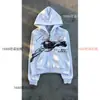 Sudadera con capucha y cremallera de manga larga Y2K con estampado Punk Dark Street Style Hip-Hop Ins