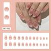 Doce e gentil branco doce menina Nail Art Nail Patch Terminado Advanced Sense Fake Nail Removível Wearable