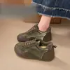 Zapatillas de entrenamiento retro alemanas para mujer, nuevas y modernas para otoño 2026, ligeras, de suela suave, estilo Forrest Gump, con aumento de altura interior, zapatillas deportivas casuales