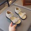Sandalias Casuales Retro con Estampado de Leopardo para Niñas, Novedad Verano 2026, Nicho Versátil, Moda Coreana Infantil, Sandalias Romanas