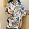 Camisa retrô estilo chinês com estampa de tigre para homens, camisa havaiana de praia com gola cubana de manga curta, jaqueta casual estilosa