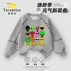 2025 Nueva Caja de Ritmo Ropa Suéteres para Niños Manga Larga Guapos Niños Suéteres Cuello Redondo Otoño Súper Geniales Tops