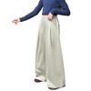 Pantalones Casuales de Primavera y Otoño para Niñas 2025 Nueva Moda Estilo Coreano Moderno Algodón Pierna Ancha para Niños Mayores Transfronterizo