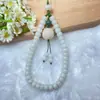 Cadena para Colgar Teléfono Móvil Artística Retro Bodhi Natural Cuerda para Colgar Piedra Shoushan Funda para Teléfono Móvil Cuerda de Mano