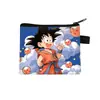 Nova Carteira Curta de Poliéster Dragon Ball, Design Simples com Estampa de Anime, Porta-Moedas e Cartões