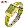 Reloj de Mujer Oufani Transfronterizo Aliexpress Lujo Accesible Nicho Reloj de Cuarzo Resistente al Agua Estilo Retro Reloj Estudiante