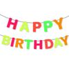 Decoración de cumpleaños de fiesta fluorescente transfronteriza, luminoso de neón, baile luminoso, Feliz Cumpleaños, banderín de cumpleaños, venta al por mayor
