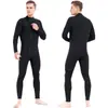 Roupa de Neoprene com Zíper Frontal de 3mm Macacão de Mergulho Roupa Molhada Roupa de Surfe Prova de Frio Natação ao Ar Livre Roupa Quente