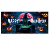 Tela de Fondo para Halloween Juego Completo Decoración Pareados Bandera de Jardín Personalizada Fiesta del Día de Muertos Pancarta Larga Jardín