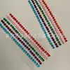 Pegatina autoadhesiva de diamantes de imitación acrílicos, cristal acrílico, diamante, parche largo de gemas para manualidades