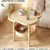 Fabricante de Mesa de Chá Estilo Cream Personalizada Formato Trevo de Quatro Folhas Mesa Pequena para Sala de Estar Celebridade da Internet Mesa de Chá com Armazenamento de Duas Camadas