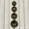 Botões metálicos em formato de espiga de trigo para ternos, casacos de lã tricotados, botões decorativos simples e versáteis para costura à mão