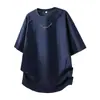 Camiseta de Hombre con Diseño de Cadena Estilo Americano Cuello Redondo Hombre 2026 Verano Delgada Moderna Casual Manga Corta para Hombre