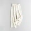 Pantalones Casuales de Punto para Mujer de Cintura Alta, Pierna Ancha, Caída Larga, Estilo Nuevo Primavera y Otoño 2026