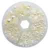 Nuevos Productos Transfronterizos Semirredondos Imitación Perla En Caja Color Arte de Uñas Teléfono Móvil DIY Pegatina Material Decorativo Diamante Accesorios de Ropa