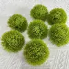 Flor Artificial Verde Clavel Cabeza de Flor Pompon Verde Adorno de Planta Verde Arreglo Floral Creativo para Mesa de Sala de Estar Decoración Bola de Espinas