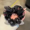 Goma de Pelo de Malla de Lujo Ligero para Mujer, Accesorio Elegante de Gama Alta para el Cabello, Cuerda para Coleta, Banda Elástica para el Cabello para Mujer