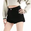 Tiro real Pantalones cortos de lana para mujer 2026 Otoño/Invierno Nuevo estilo Ropa exterior Petite Cintura alta Estampado de letras Adelgazante Casual Capa base Pantalones de corte boot