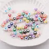 Ojo del Diablo de Doble Cara Acrílico Agujero Recto Cuentas Sueltas DIY Cadena de Teléfono Móvil Hecha a Mano Joyería con Cuentas Material Accesorios