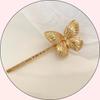 Horquilla electrónica de mariposa, fina como las alas de una cigarra, accesorio para el cabello, estilo Super Hada Mori, decoración retro de malla para selfies, horquilla para la cabeza de una dulce niña.