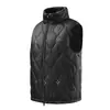 Chaleco cálido de grafeno con cuello alto, chaleco de algodón impermeable para invierno, chaleco de algodón plumón de comercio exterior transfronterizo, personalizado para hombre