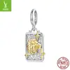 Yinziyun Original Plata de Ley S925 Colgante de Doce Constelaciones Accesorios de Joyería Estilo Europeo y Americano Versátil Cuentas para DIY