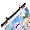 Venta Directa en Stock Rollo de Plástico PVC Negro para Pósters Promocionales de Supermercado, Rollo Colgante Blanco y Negro, Varilla Colgante para Póster de Foto Anime