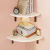 Estante de almacenamiento de pared para artículos varios en el dormitorio, estantería de soporte triangular para uso doméstico, estante de almacenamiento de libros multifuncional sin taladro