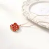 Celebridad de Internet Precio Especial Explosivo Colgante Giratorio Moda Coreana Cadena de Acero de Titanio para Mujer Cadena Retro Kiss Bobo Cadena para Clavícula