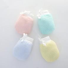 Guantes antiarañazos para bebés, suministro transfronterizo, con cordón ajustable de dibujos animados, antiarañazos, para recién nacidos, pequeños guantes protectores.