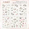 Pegatinas de plantas y flores, papel de material vintage, pegatinas para agenda infantil, pegatinas decorativas, paquetes de pegatinas para manualidades estudiantiles, premios