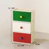 Caixa de Armazenamento Tipo Gaveta Estilo Ins para Mesa de Estudo, Dormitório de Estudante, Armazenamento à Prova de Poeira Multicamadas Empilhável