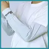 Mangas de Gelo Masculinas Mangas de Proteção Solar Mangas de Seda Gelo Largas Oversized com Luvas Verão Ciclismo Pesca Trabalho Mangas de Braço