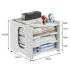 Porta-arquivos Transfronteiriço Organizador de Armazenamento de Arquivos para Mesa Organizador de Classificação de Cartas e Papel Porta-armazenamento para Estudo e Escritório
