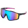 Gafas de Sol Deportivas para Ciclismo al Aire Libre Estilo Punk Hip-Hop Cool de Gama Alta Europea y Americana Gafas de Sol con Montura de una Pieza 214 A120