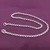 Collar de Perlas Plateadas Lin Fa Plata de Ley 990 Hombres y Mujeres Cadena de Plata Estilo Étnico Grueso Regalo de Vacaciones