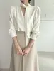 Los tamaños se han actualizado. Conjunto de top chic coreano estilo francés con cuello en V y cintas + falda plisada de cintura alta para mujer