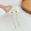Pendientes Pequeños de Plata Pura 999 con Forma de Corazón que Hacen que el Rostro Parezca Más Delgado, Nuevo Modelo Popular para Mujeres en 2026, Pendientes Largos con Borlas