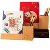 Calendário de Mesa de Madeira Estilo Chinês Criativo 2027 Logo Personalizado Novo Ornamento de Mesa Calendário do Ano do Carneiro Conjunto com Caixa de Presente