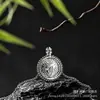 Colgante de amuleto de paz de jade cuarzo hielo amarillo de alta calidad con diamantes y colgante de Guanyin verde imperial, disponible para transmisión en vivo y dropshipping