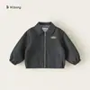 Bangxuan Huzhou Zhili Ropa Infantil Tops para Niños Pequeños Camisas con Cremallera para Bebés Chaquetas Infantiles Abrigos Elegantes para Niños con Solapa