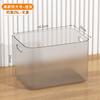Caja de Almacenamiento de Escritorio Caja de Snacks Cesta de Comestibles Caja de Almacenamiento Transparente a Prueba de Polvo para el Hogar con Tapa Caja Organizadora de Plástico para Almacenamiento