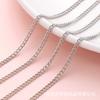 Cadena Fina Cifrada de Hierro Recubierto de Cobre Collar Cadena para Suéter Pulsera de Abalorios Hecha a Mano DIY Llavero Accesorios de Joyería Material