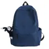 Mochila Nueva Simple Estilo Japonés para Estudiantes Hombres y Mujeres, Gran Capacidad, Mochila Simple de Color Sólido para Estudiantes de Secundaria, Preparatoria y Universidad