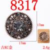 Moda Retro Pequeño Aroma DIY Prendas Exteriores de Punto para Mujer Accesorios de Aleación con Placa de Flor de Perla y Pedrería Listos para Suministro Directo