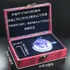 Caja de Sello Único con Patrón de Nube Roja de Gama Alta, Caja para Tampón de Tinta de Sello, Caja de Almacenamiento, Caja de Embalaje de Porcelana, Caja de Sello de Piedra