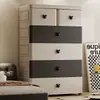 Armario de almacenamiento infantil extragrande y grueso 70-80 cm guardarropa de bebé organizador de ropa simple para el hogar armario de almacenamiento